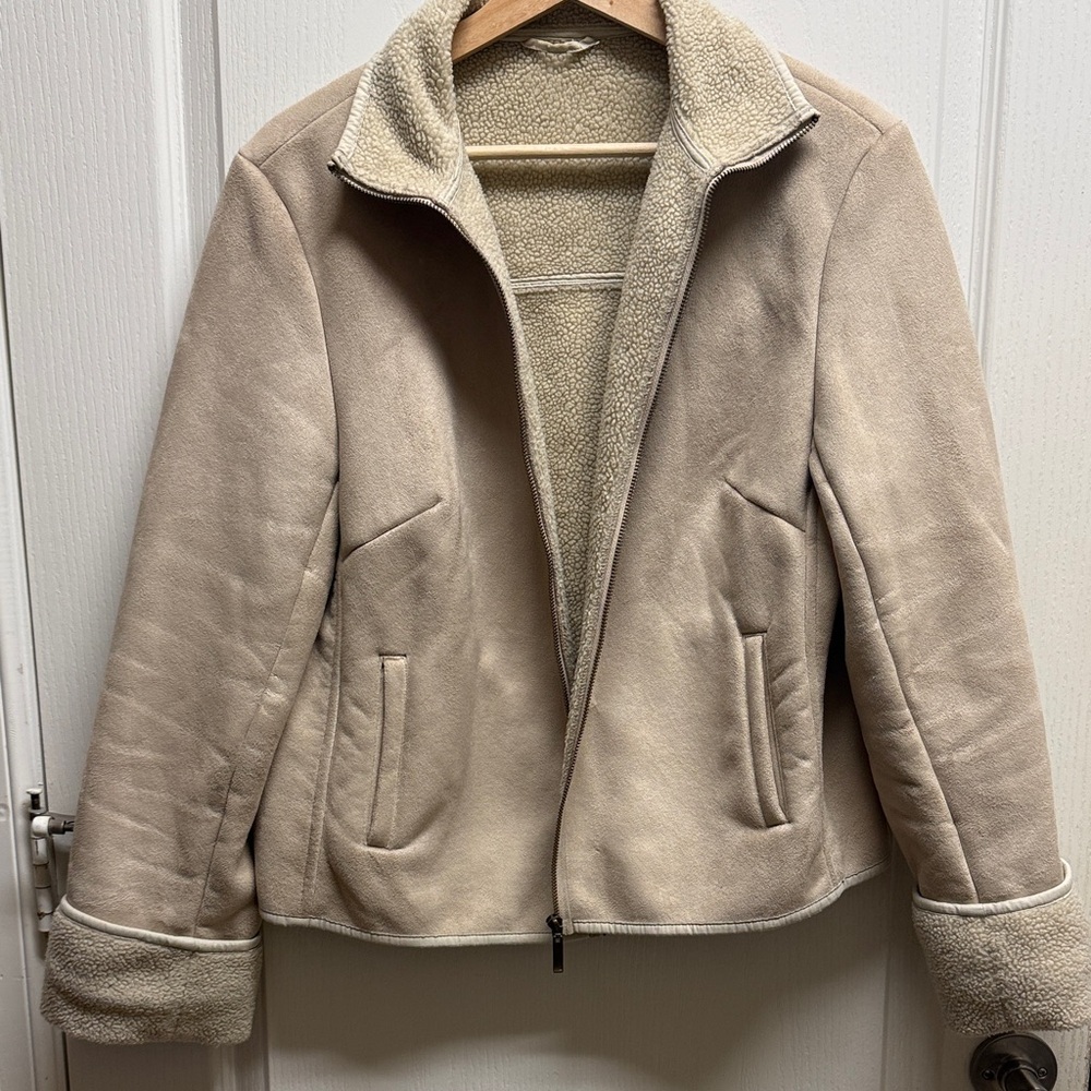 Next jacket with a classic shearling-style design